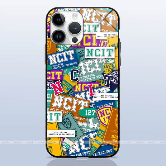 Mixed Stickers Art Glass Case -  - MW Stuffs - 