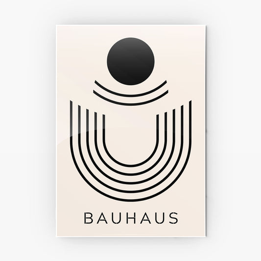 Modern Arc Design metal poster