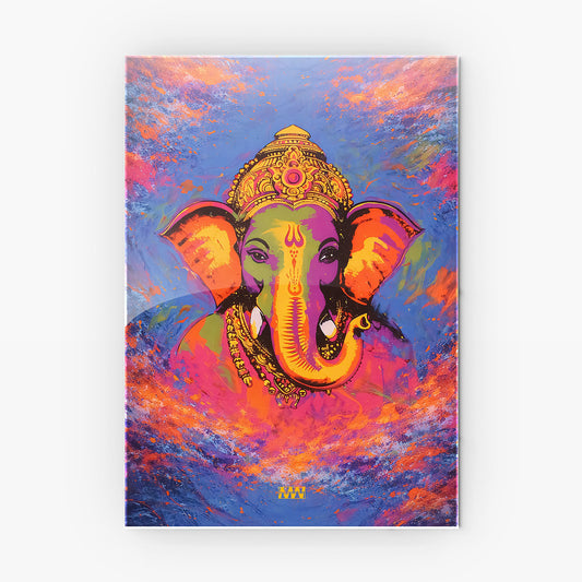 Modern Ganesha metal poster