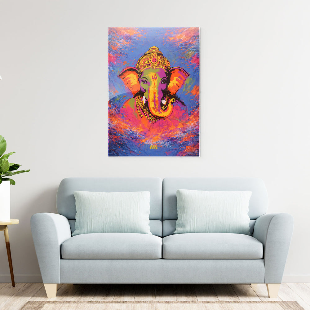 Modern Ganesha Metal-Poster