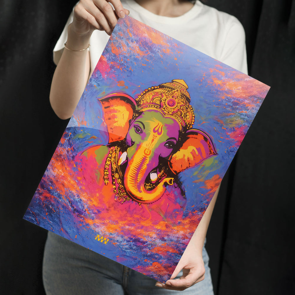 Modern Ganesha Metal-Poster