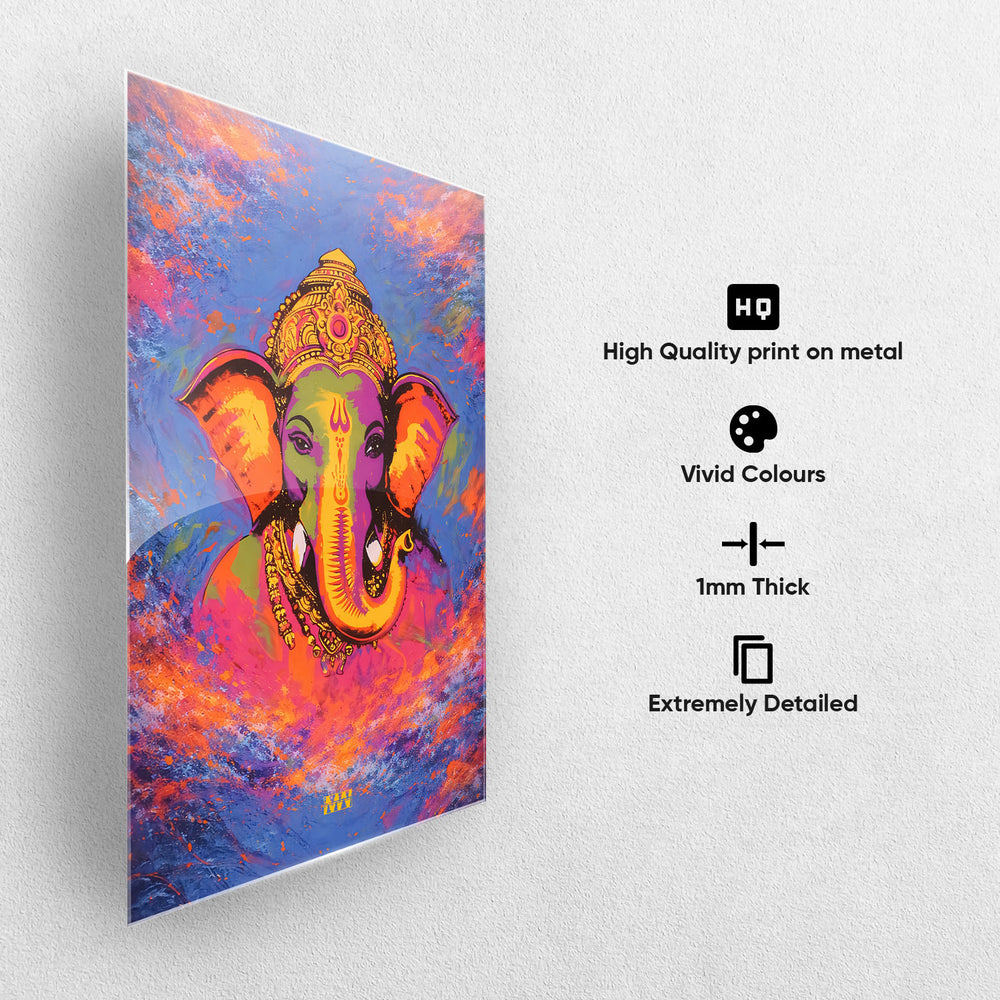 Modern Ganesha Metal-Poster
