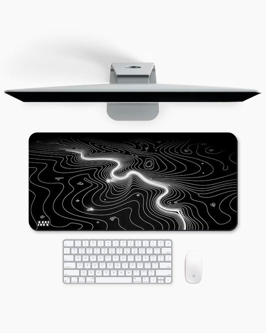 Monochrome Flow Deskmat
