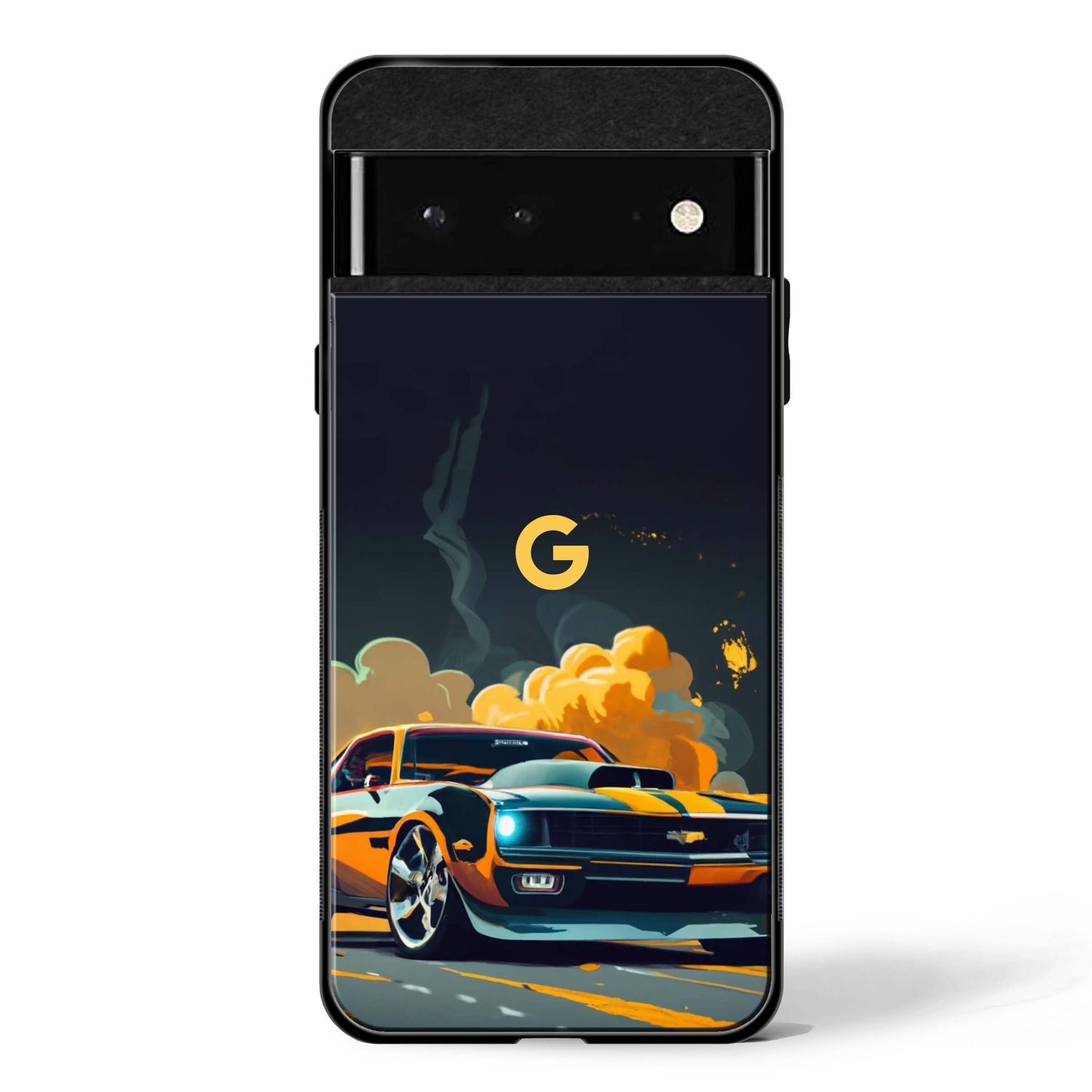 Monochrome Speed Grid glass phone case