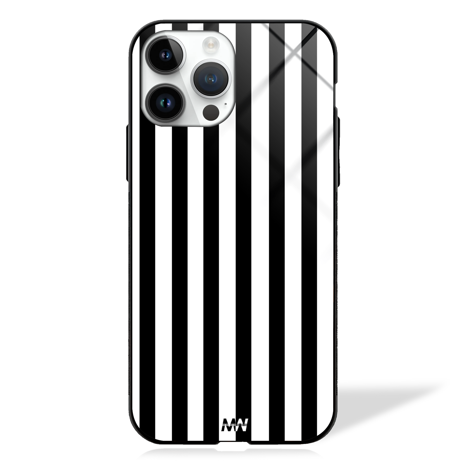 Monochrome Stripes Pattern GLASS CASE -  - MW Stuffs - 