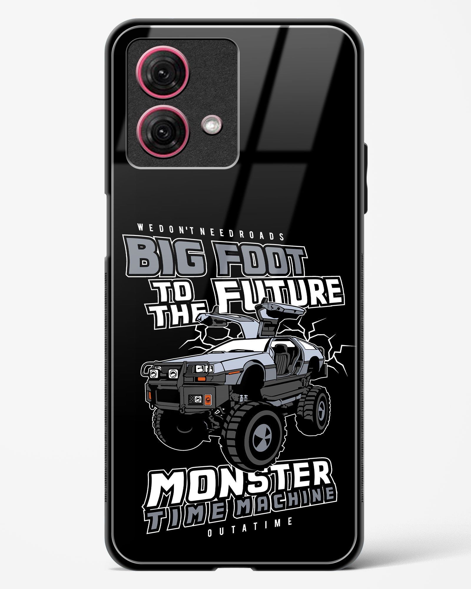 Monster Time Machine Glass Phone Case-Moto G84 5G
