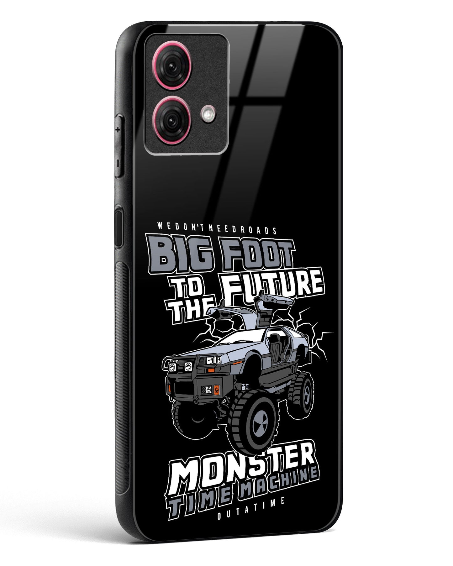 Monster Time Machine Glass Phone Case-Moto G84 5G
