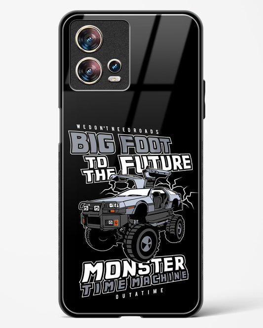 Monster Time Machine Glass Phone Case-Motorola Edge 30 Fusion