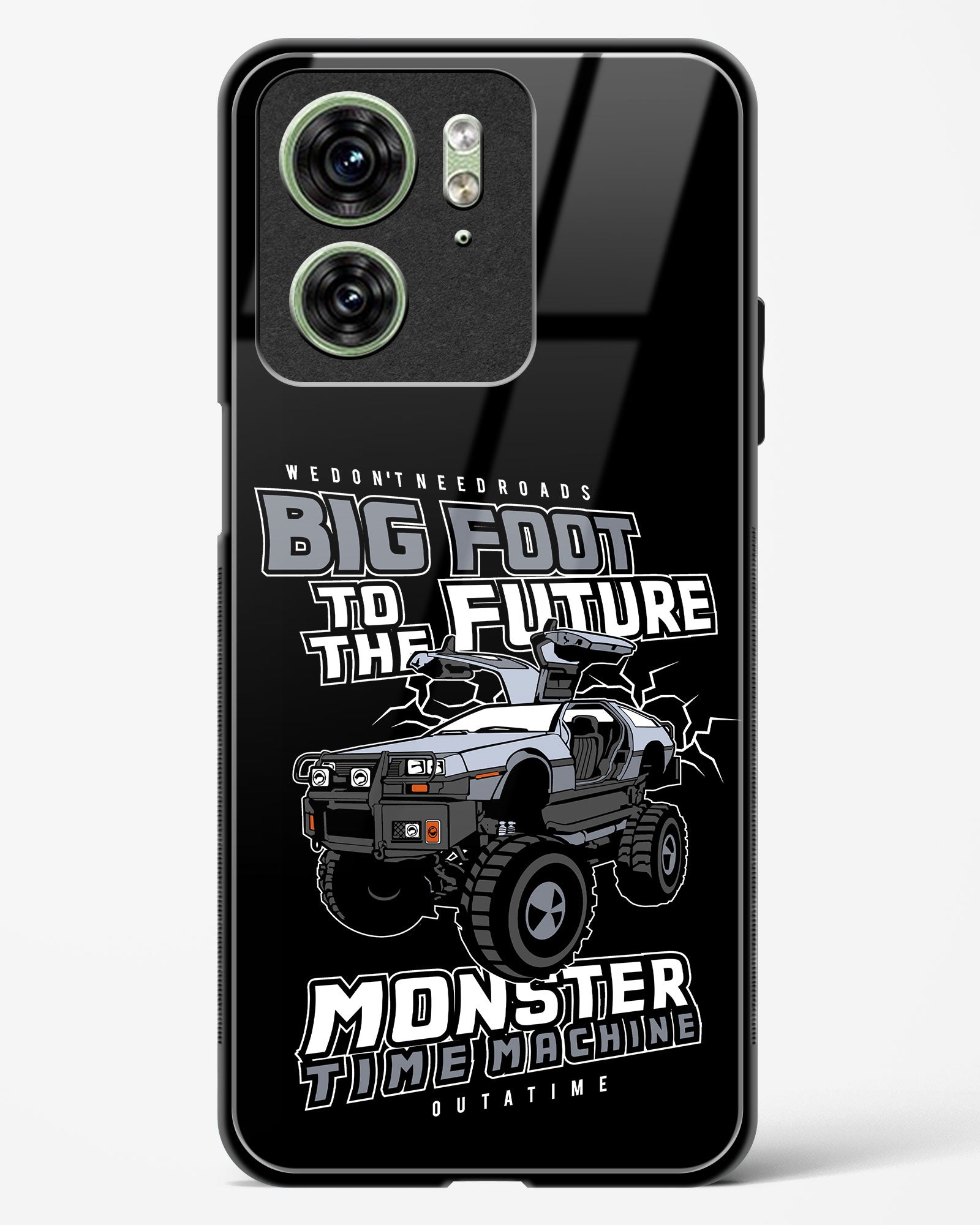 Monster Time Machine Glass Phone Case-Motorola Edge 40