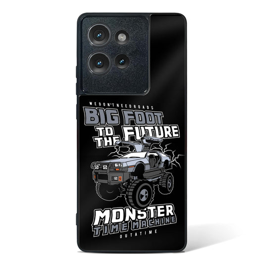 Monster Time Machine Glass Phone Case-Motorola Edge 50