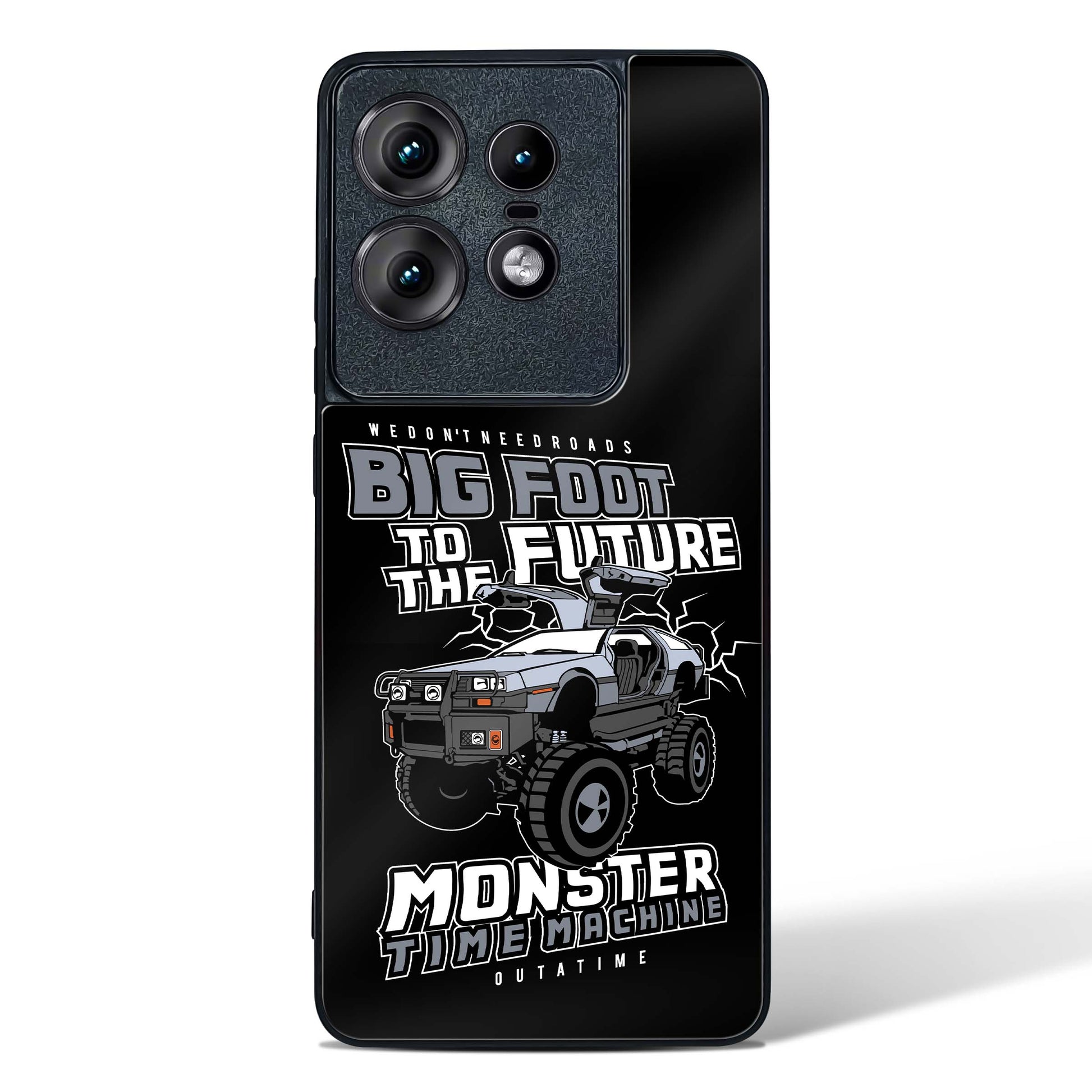 Monster Time Machine Glass Phone Case-Motorola Edge 50 Pro
