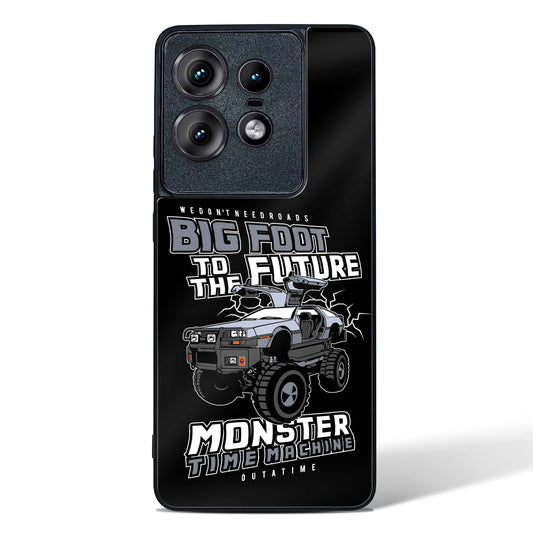 Monster Time Machine Glass Phone Case-Motorola Edge 50 Pro