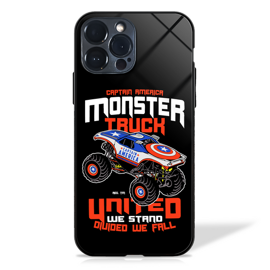 Captain's Monster Truck Rally Automotive Glass Case