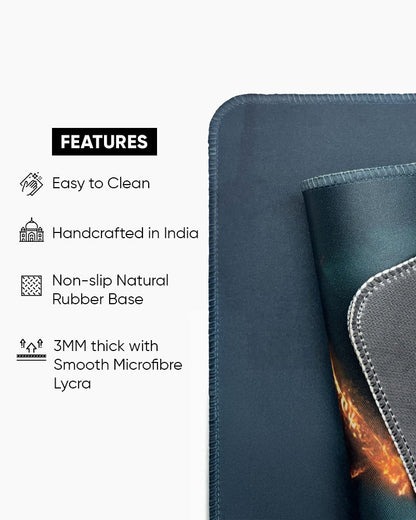 Moonlit Warrior Silent Guardian Deskmat