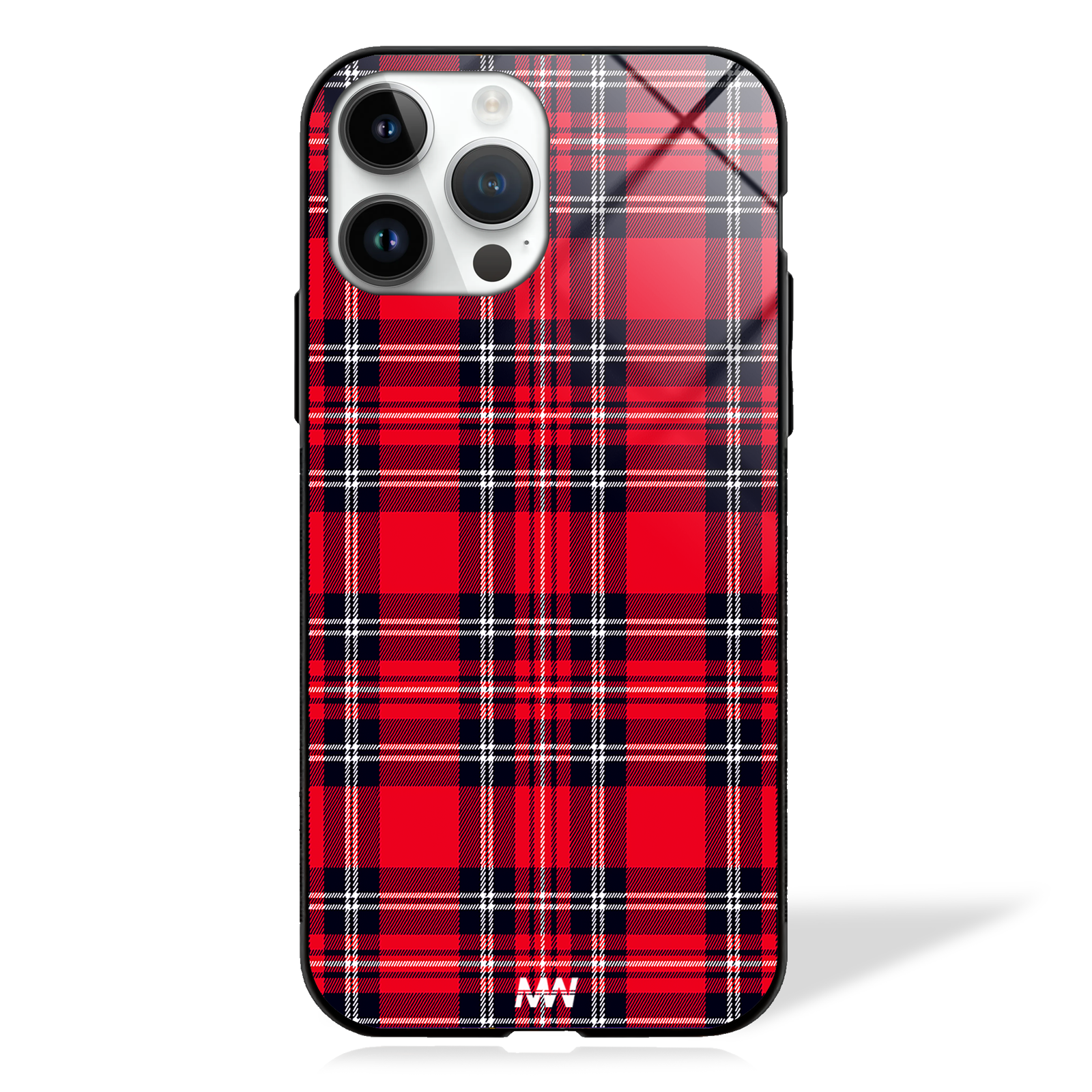 Mossy Checkered Pattern GLASS CASE -  - MW Stuffs - 