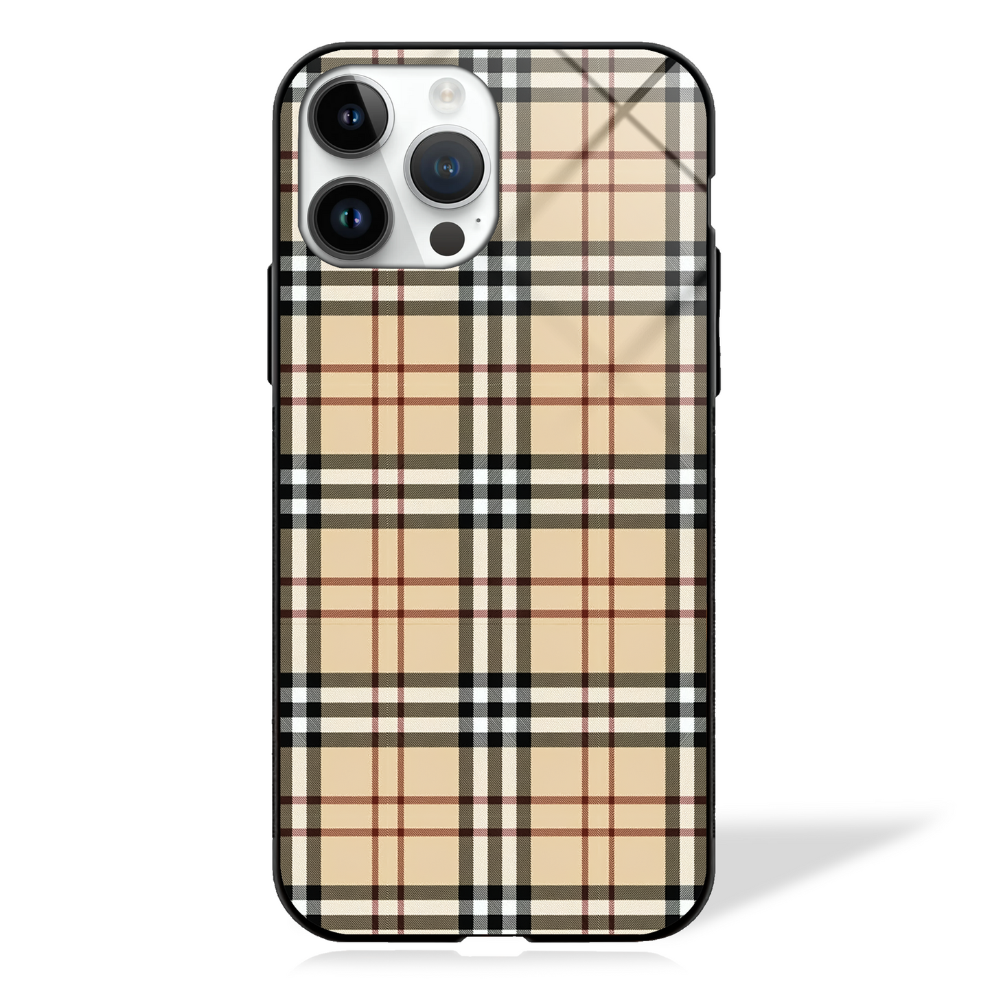Mossy Checkered Pattern GLASS CASE -  - MW Stuffs - 