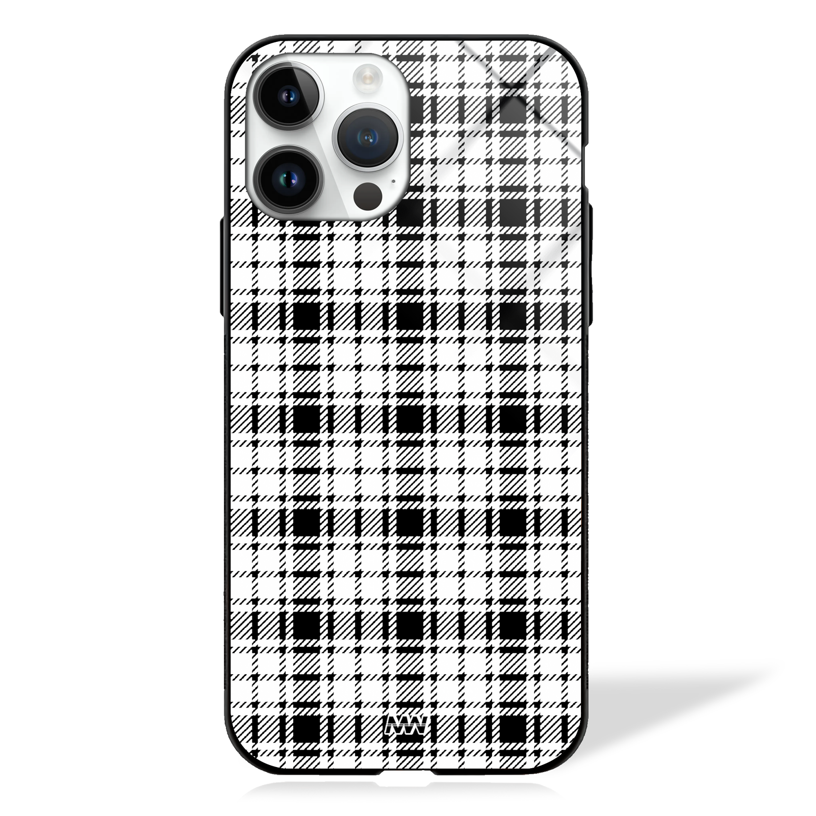 Mossy Checkered Pattern GLASS CASE -  - MW Stuffs - 