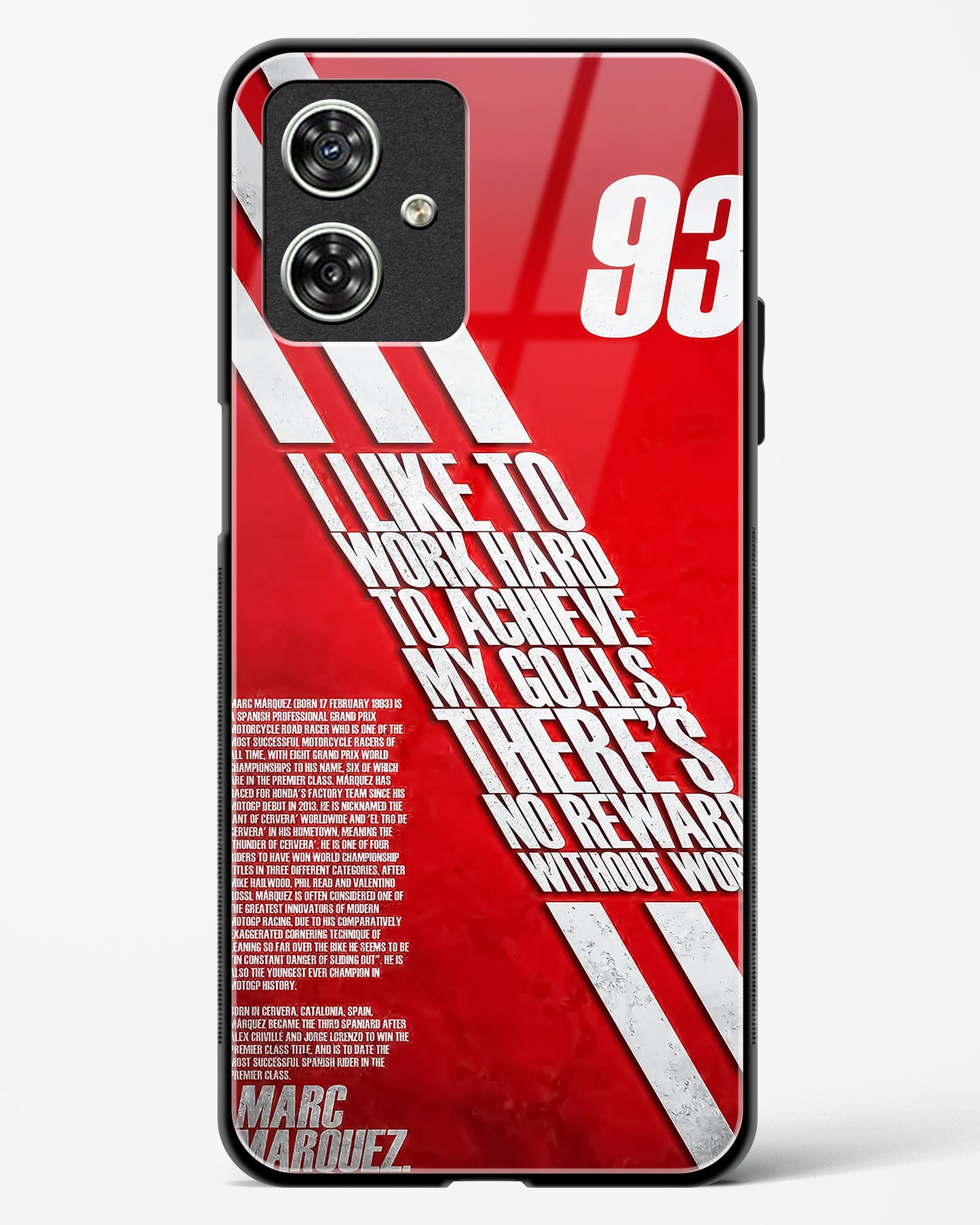 Moto GP Inspired Glass Phone Case-Moto G54 5G