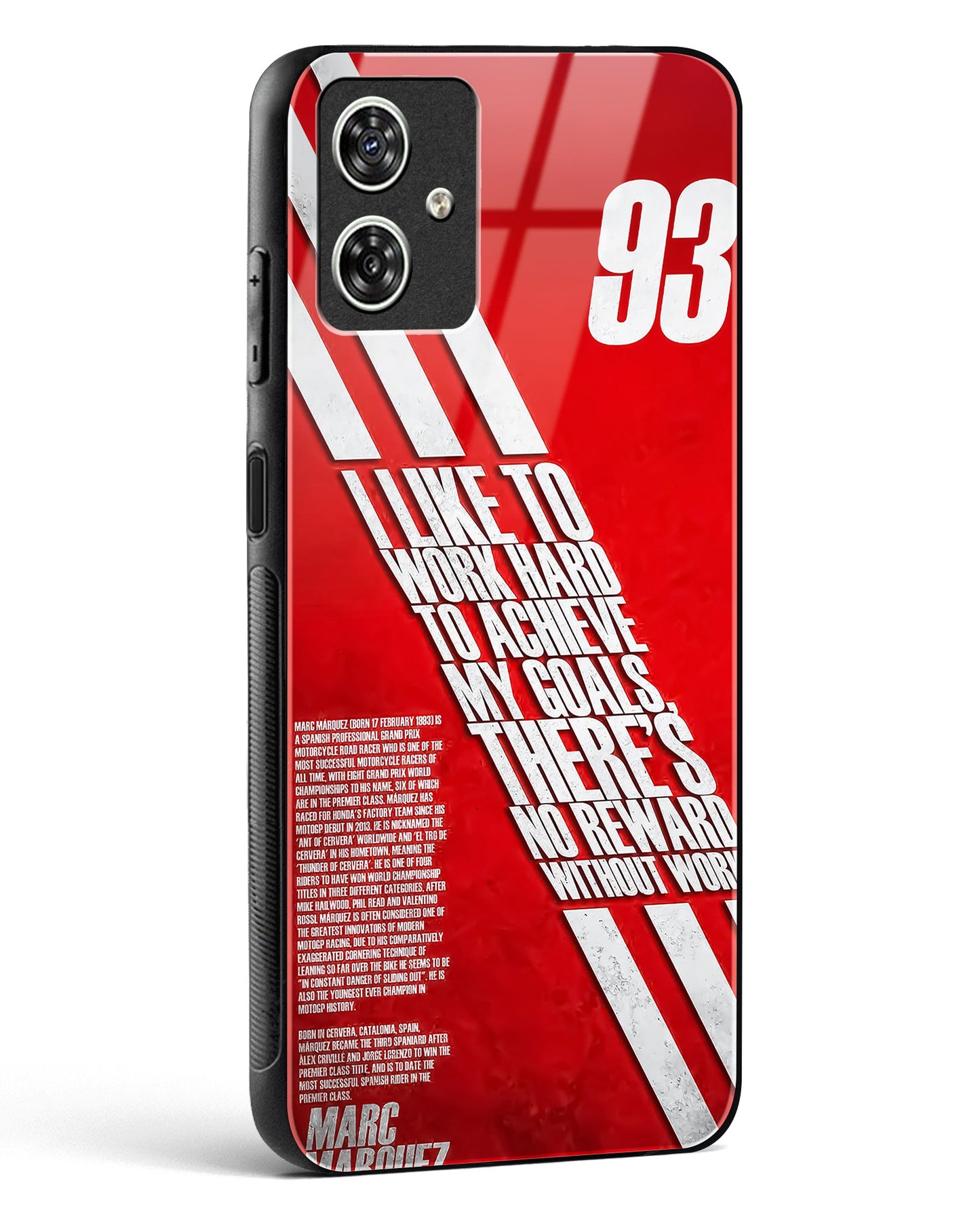 Moto GP Inspired Glass Phone Case-Moto G54 5G