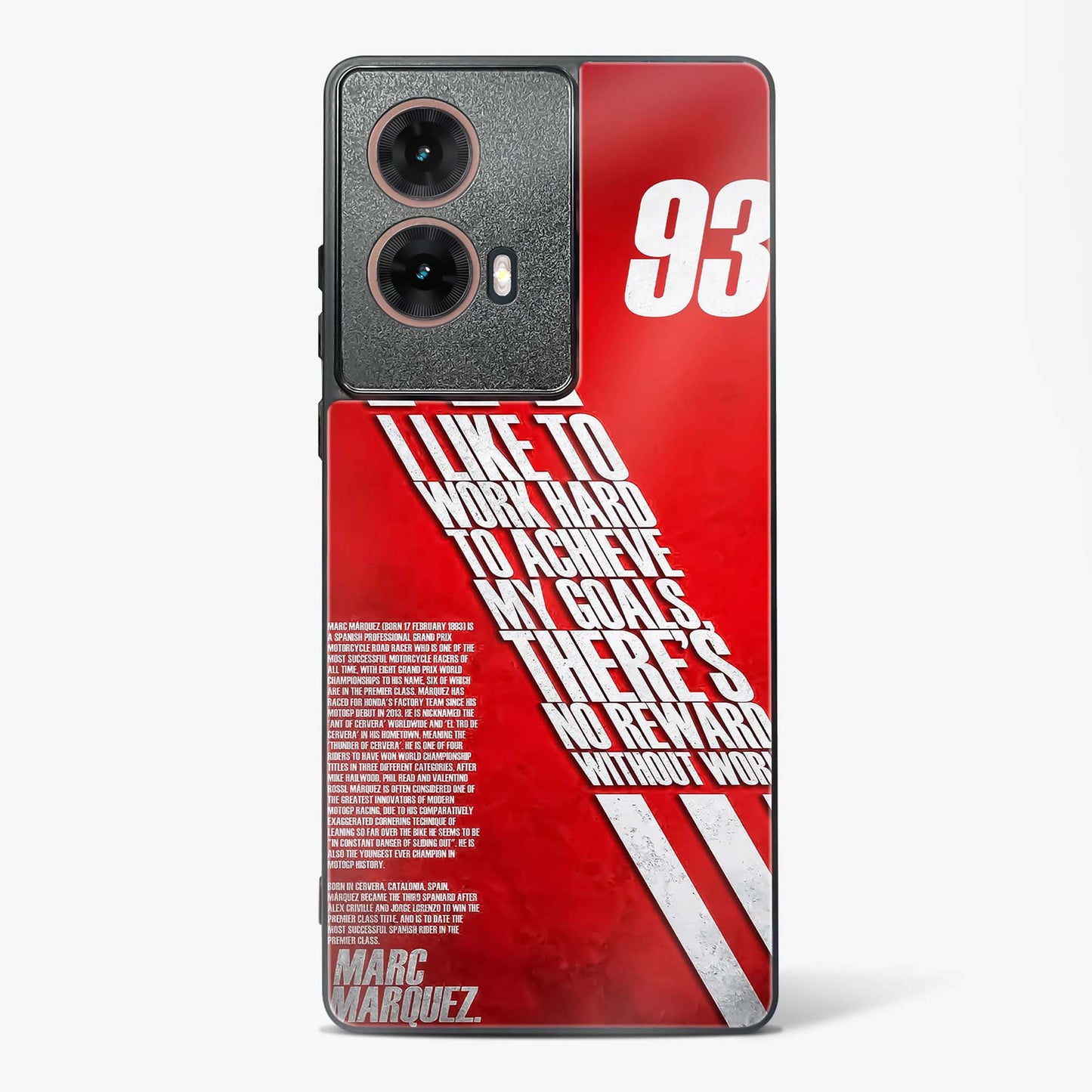 Moto GP Inspired Glass Phone Case-Moto G85 5G