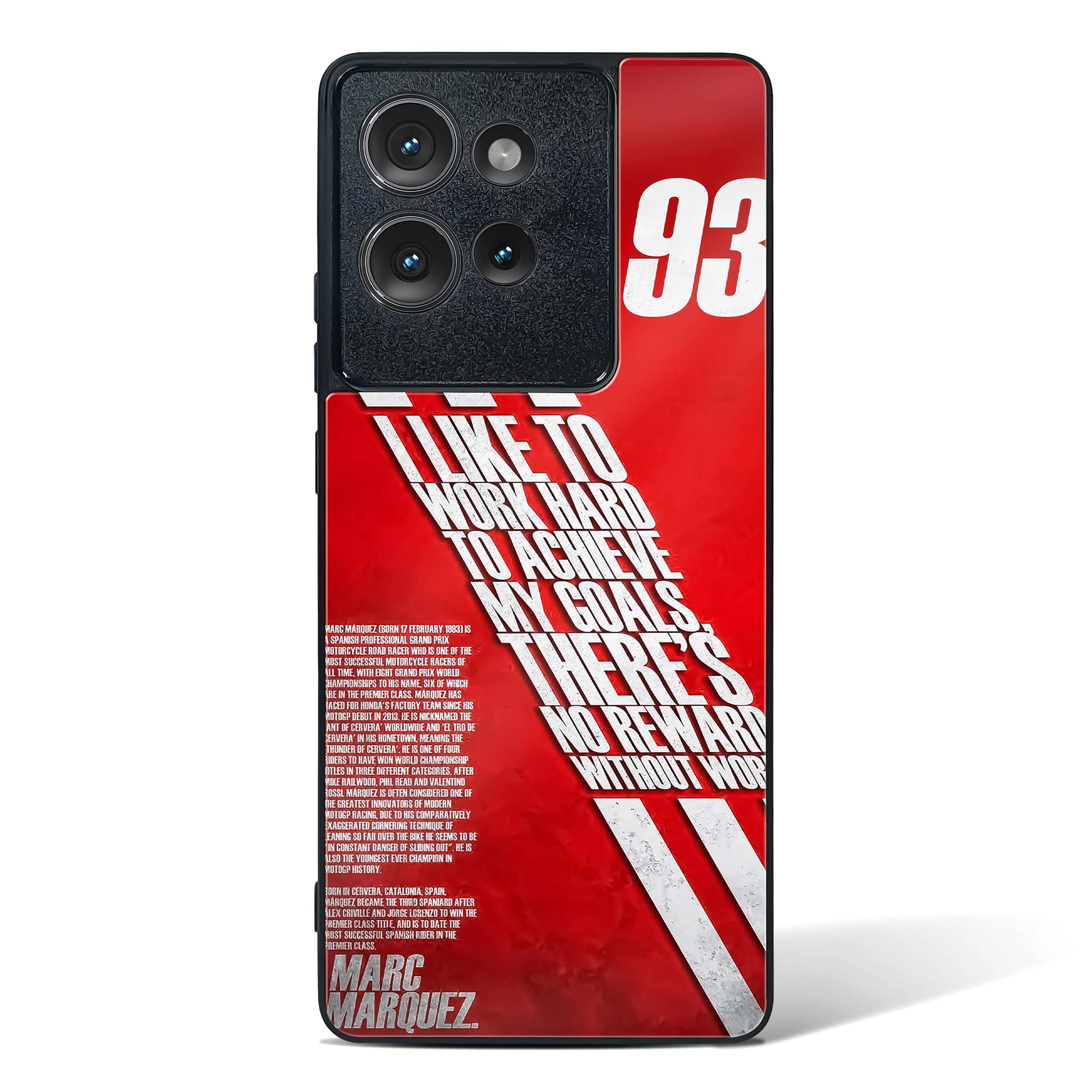 Moto GP Inspired Glass Phone Case-Motorola Edge 50