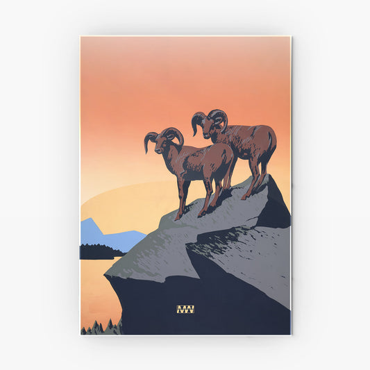 Mountain Kings metal poster