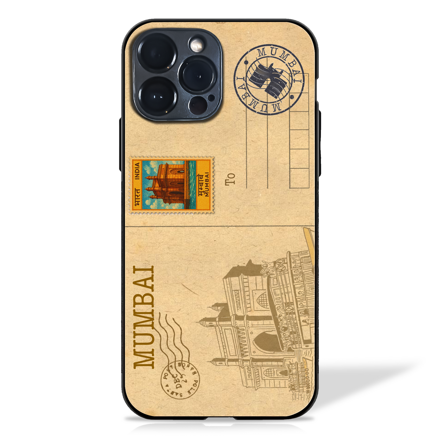 Indian Cities Postcard Glass Case (10 cities)