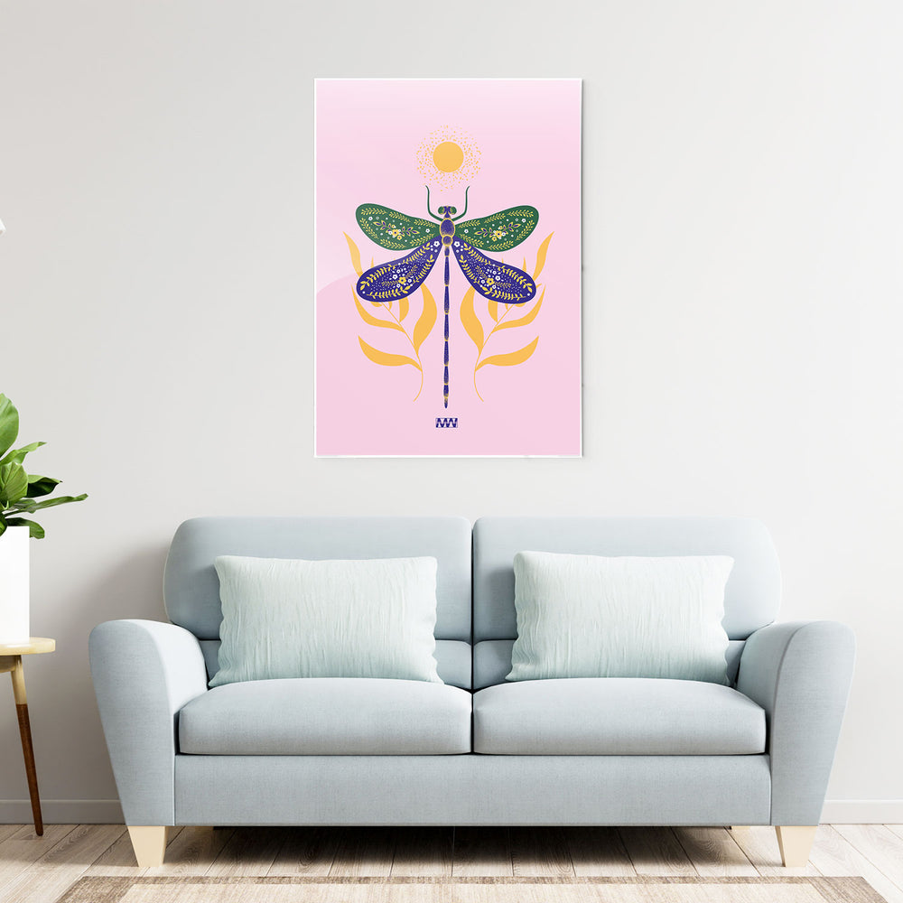 Mystic Dragonfly Metal-Poster