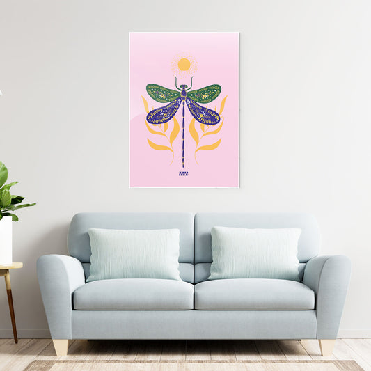 Mystic Dragonfly Metal-Poster