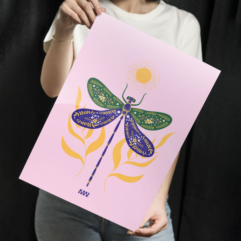 Mystic Dragonfly Metal-Poster