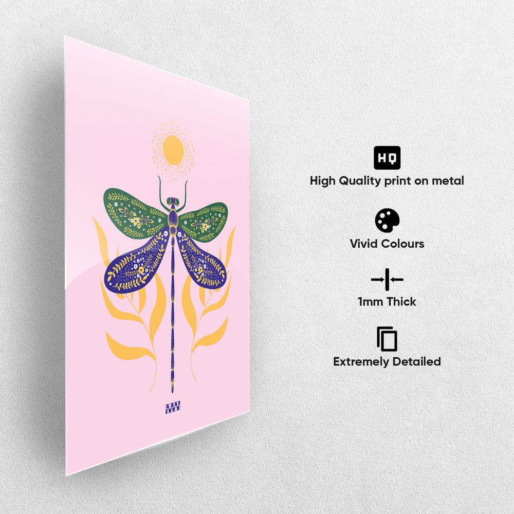 Mystic Dragonfly Metal-Poster