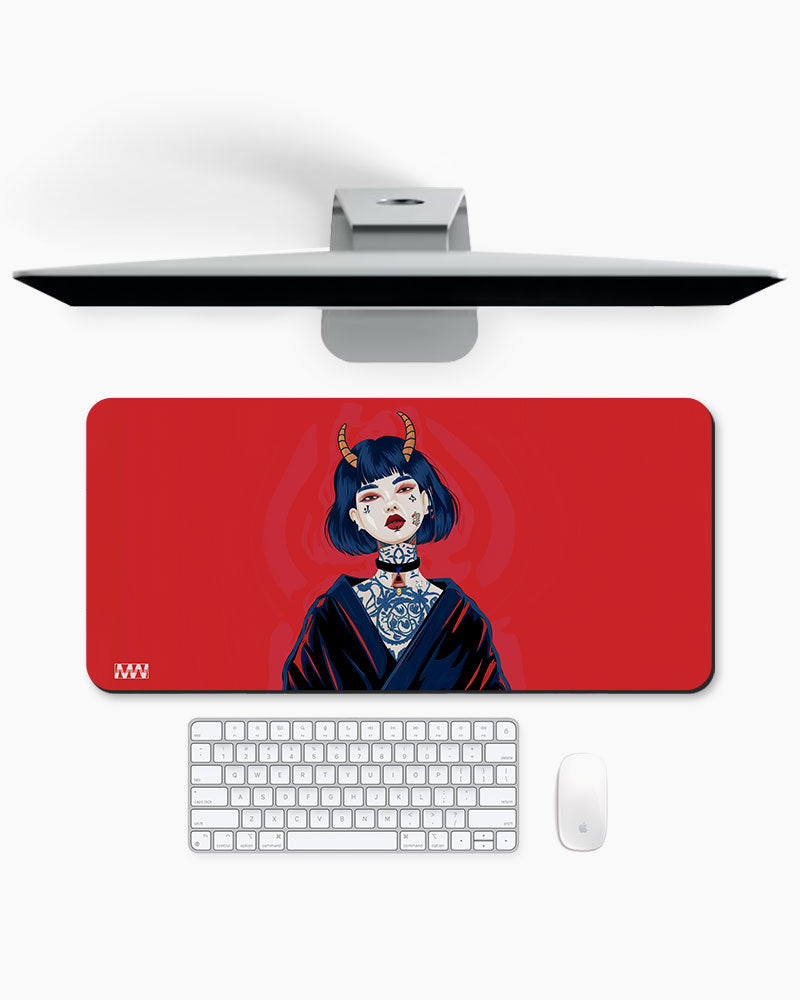 Mystical Horned Guardian Deskmat