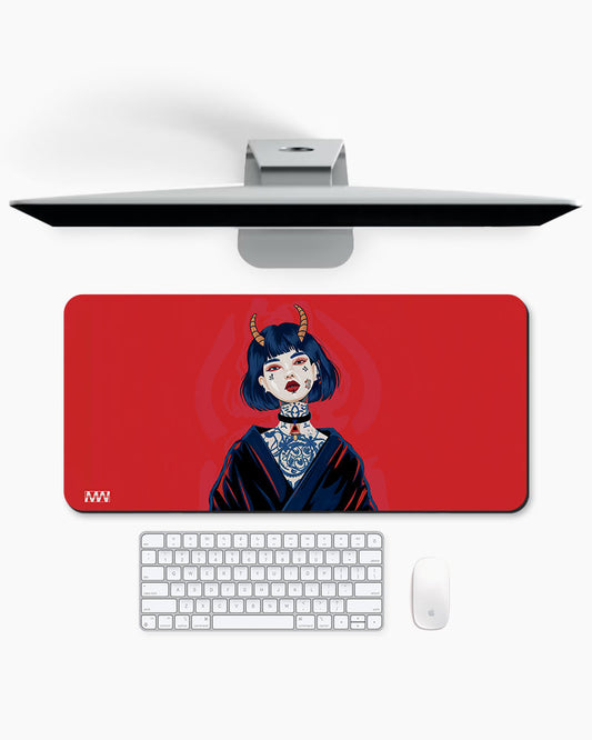 Mystical Horned Guardian Deskmat
