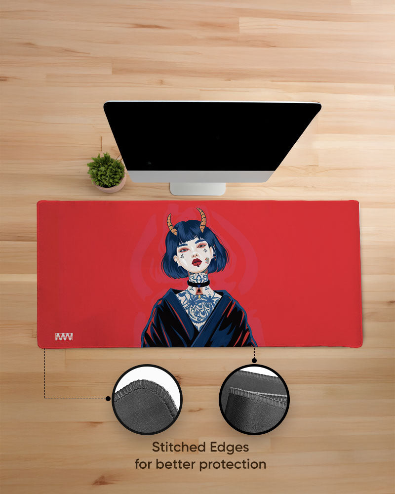 Mystical Horned Guardian Deskmat