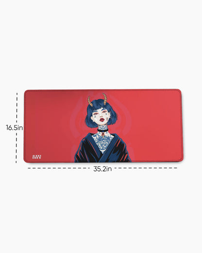 Mystical Horned Guardian Deskmat