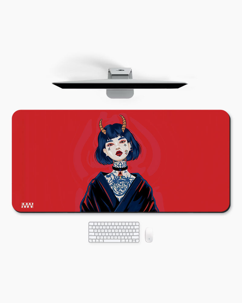 Mystical Horned Guardian Deskmat