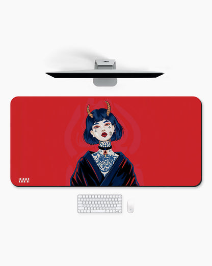 Mystical Horned Guardian Deskmat