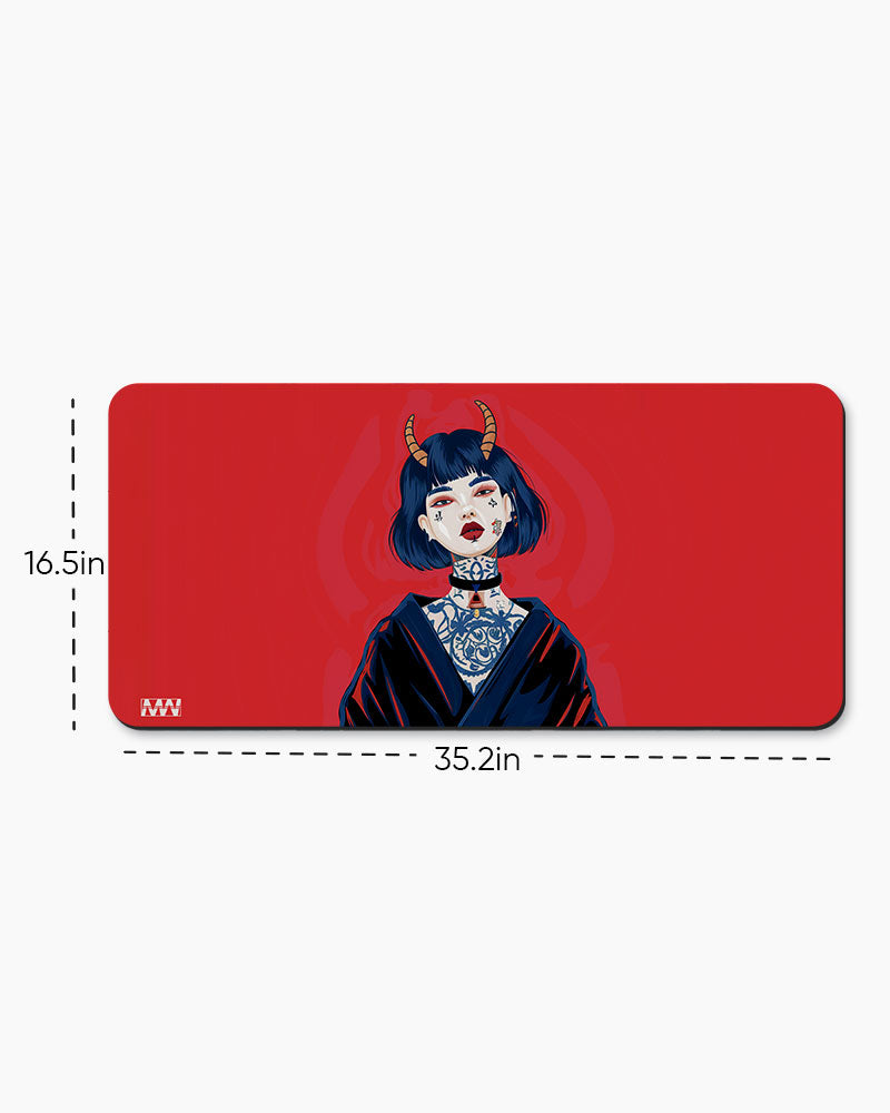 Mystical Horned Guardian Deskmat