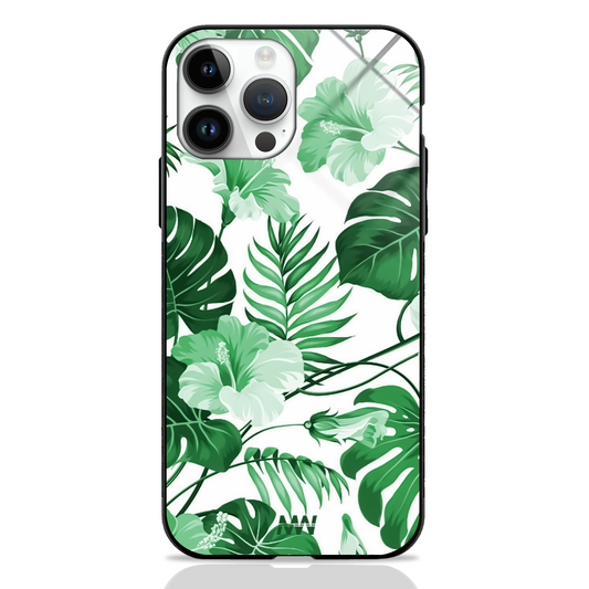 Nature Abstract Greeney Premium Glass Case -  - MW Stuffs - 