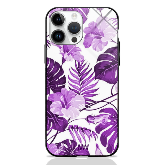 Nature Abstract Purple Premium Glass Case -  - MW Stuffs - 