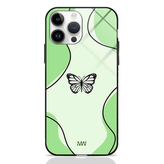 Nature Theme Butterfly Premium Glass Case -  - MW Stuffs - 