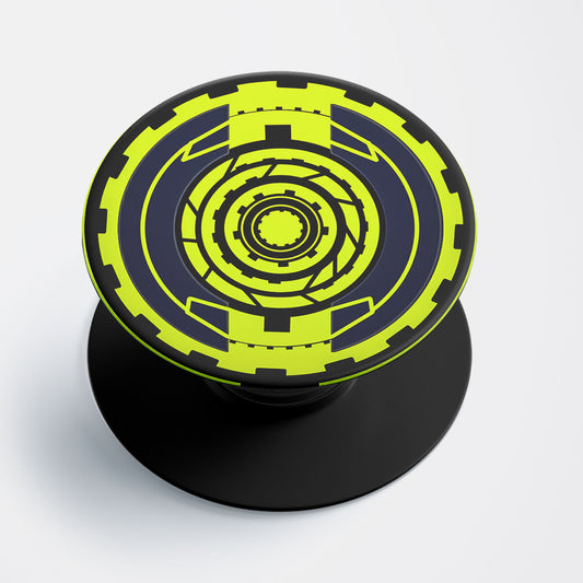 Neon Geometric Gear Flat Pop Holder