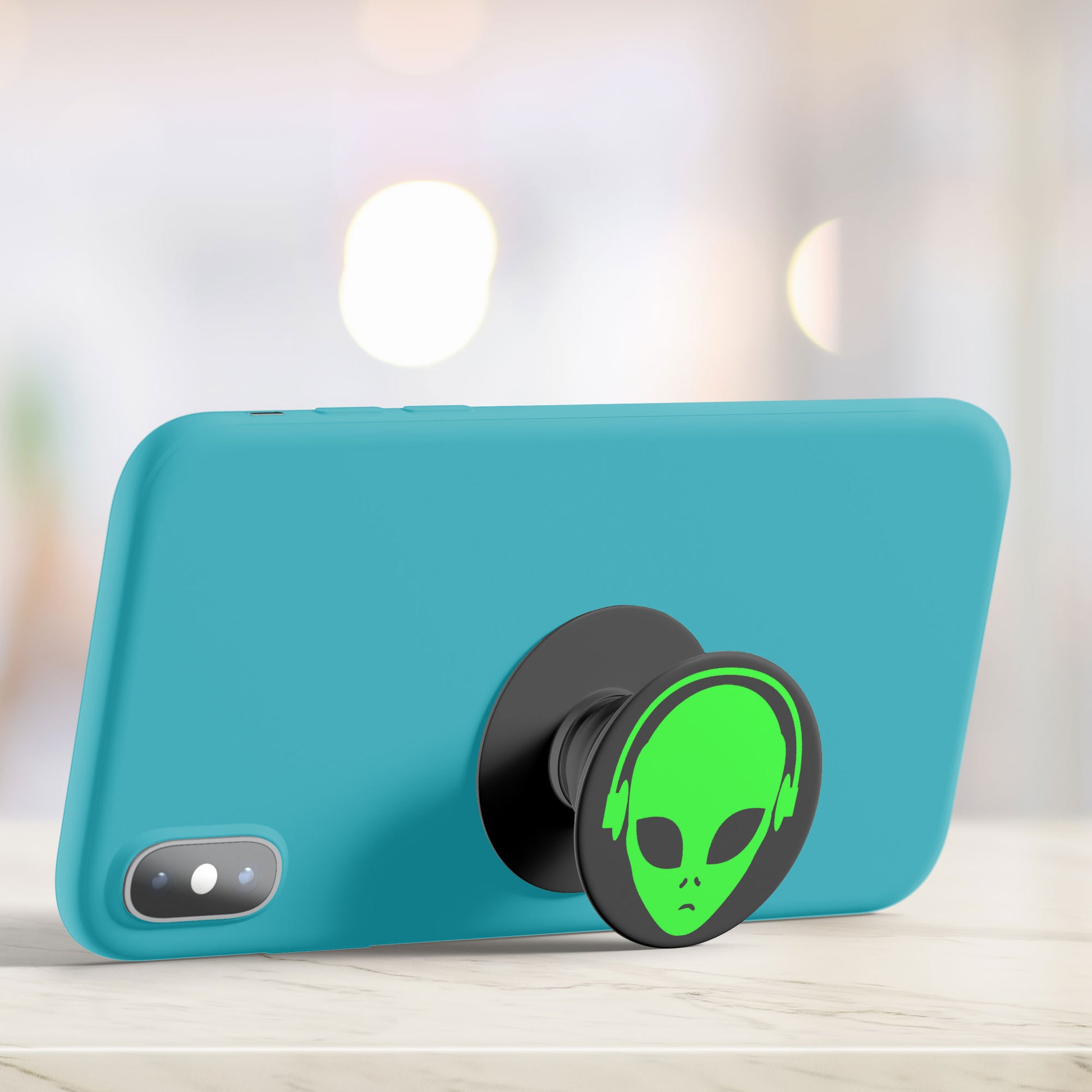 Neon Alien Flat Pop Holder