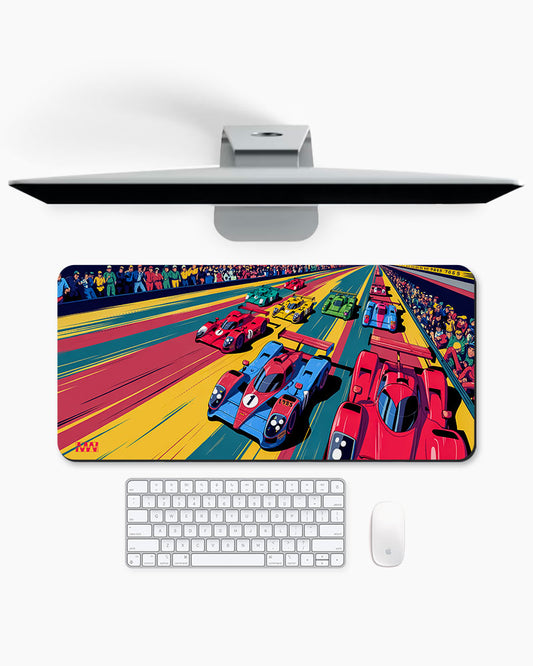 Neon Drift Deskmat