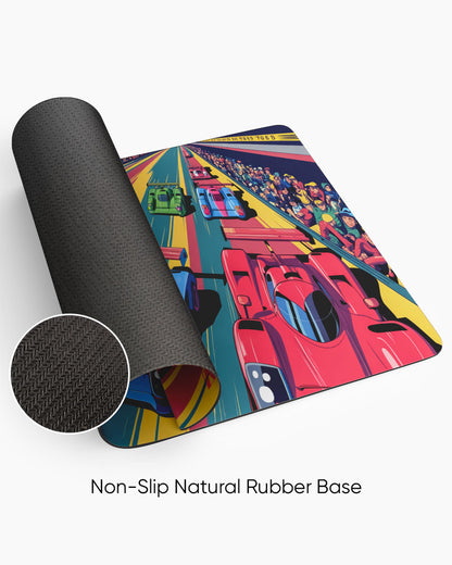 Neon Drift Deskmat