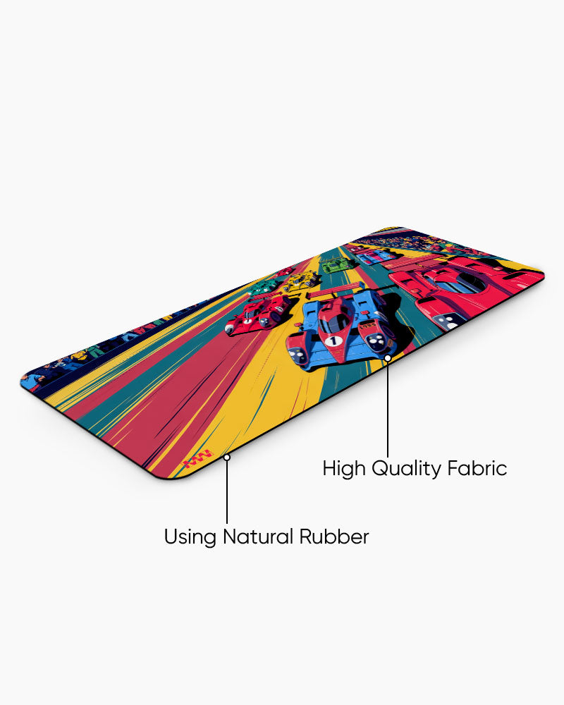 Neon Drift Deskmat