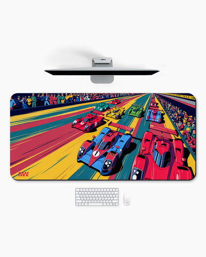 Neon Drift Deskmat