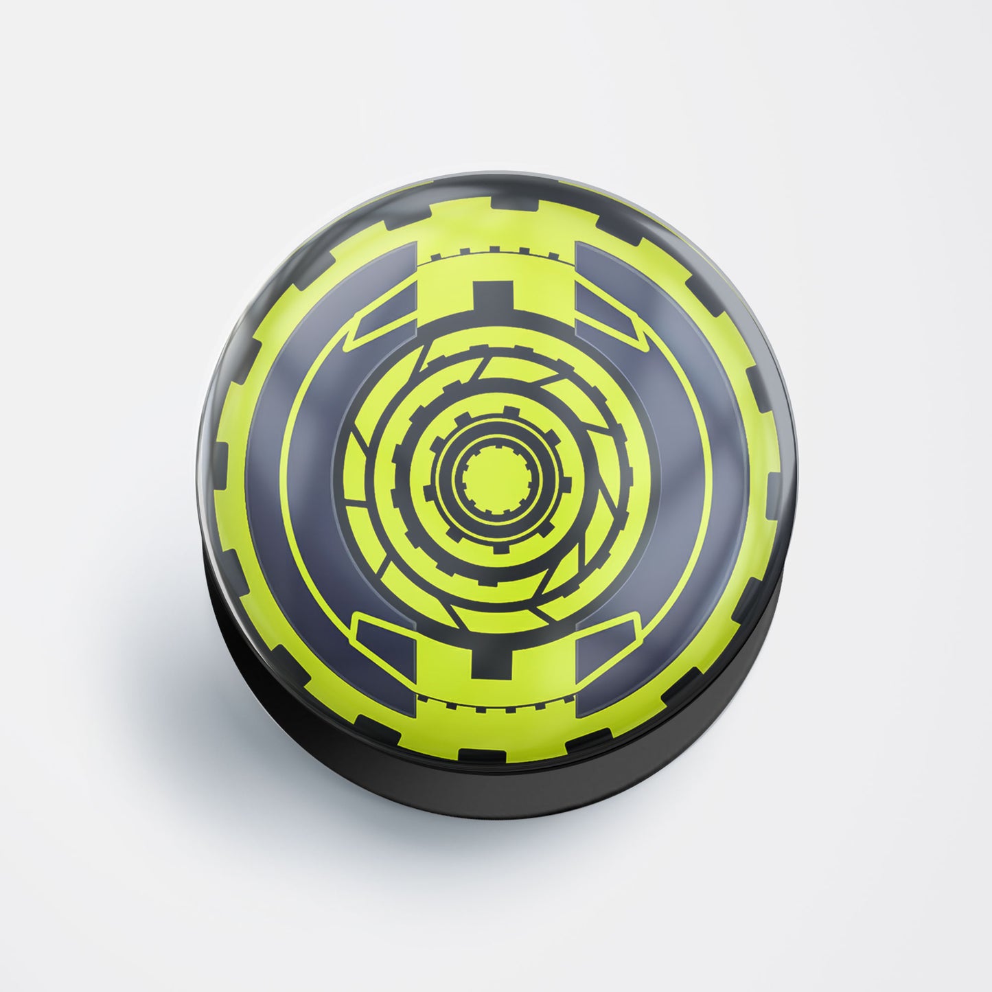 Neon Geometric Gear Gloss Pop Holder