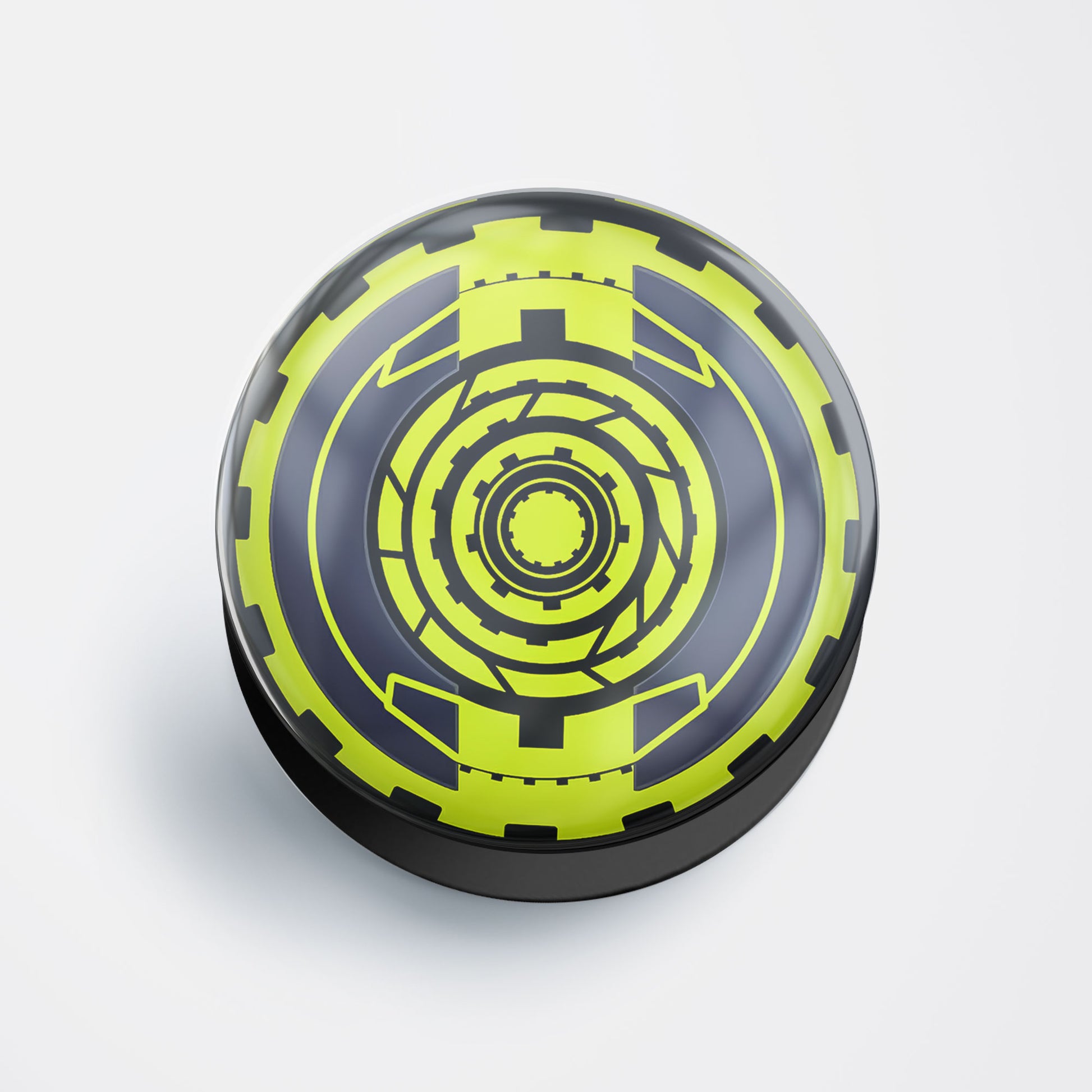Neon Geometric Gear Gloss Pop Holder