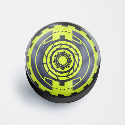Neon Geometric Gear Gloss Pop Holder
